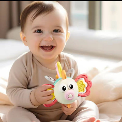 Fish teether rattle