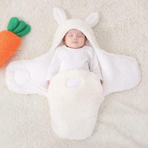 White furr swaddle