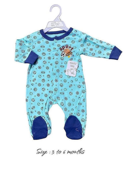 Newborn sports theme romper