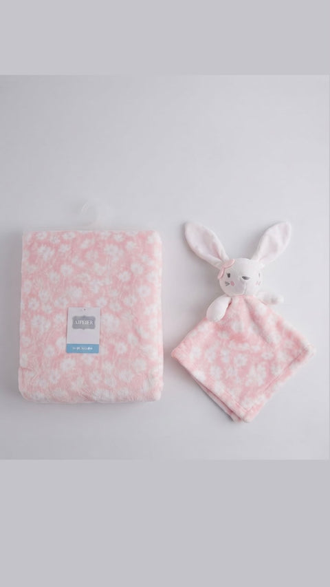 Flora bunny blanket set