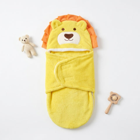 Yellow simba fleece swaddle
