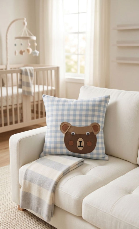 Bear pocket square cushion