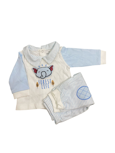 Forest life blue night suit