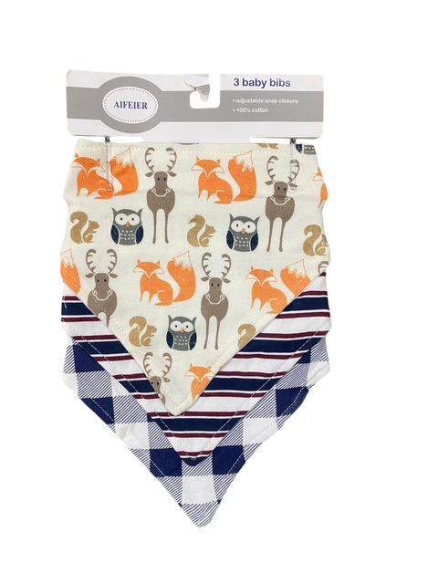 Pack of 2 bandana bibs