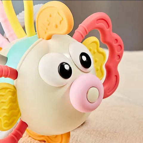 Fish teether rattle