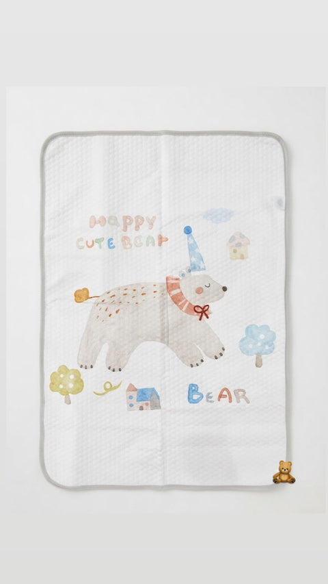 Baby winter bear changing mat