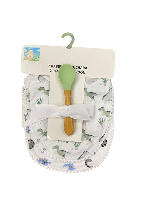 Bib & spoon set