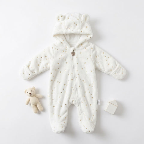 White star plush jumper