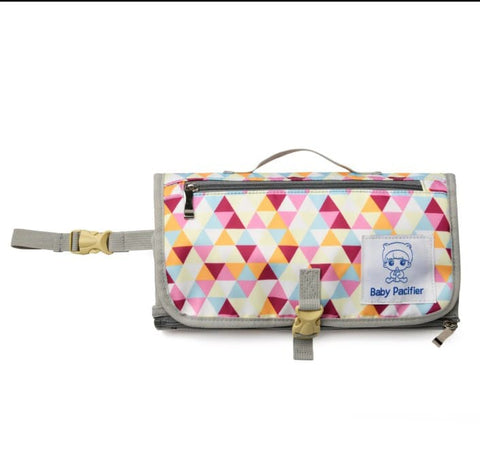 Diaper changing clutch