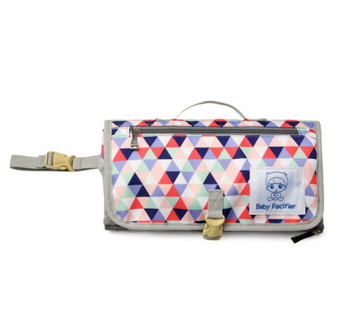 Diaper changing clutch