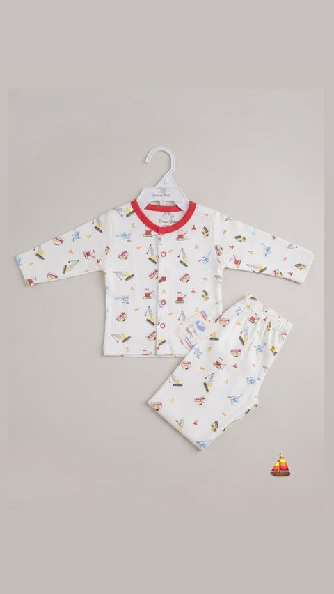 Baby's little builder night suit
