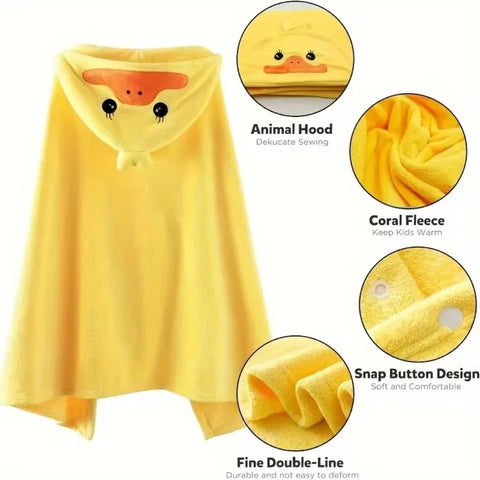 Hooded character blanket
