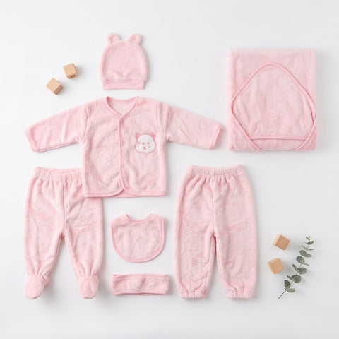 The pinky baby teddy set