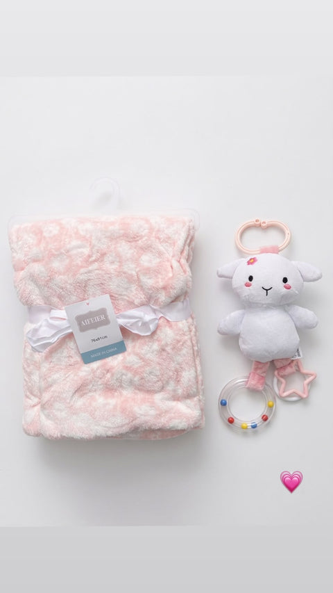 Soft and sweet lamb snuggle set