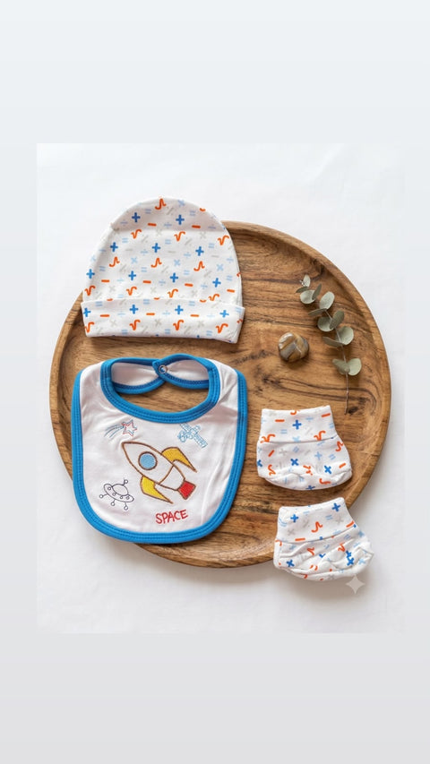Space baby bib set