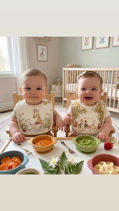 Happy dinner day bib set