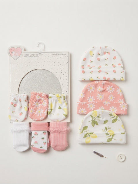 Peachy Blooms Baby Gift Set