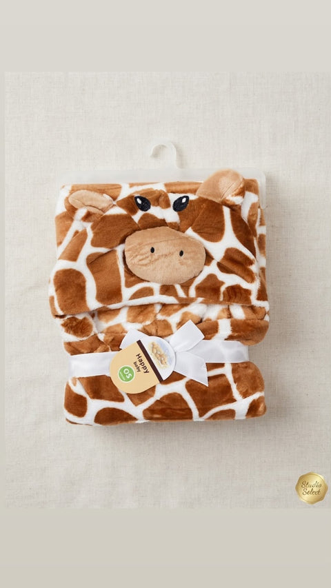 Cute cow character blanket