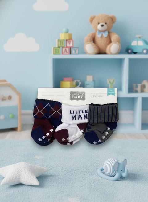 Hudson pack of 3 socks