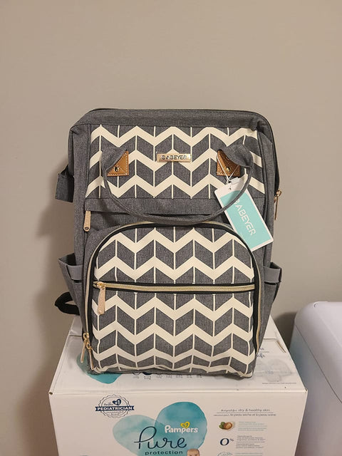 Grey abstract bag pack