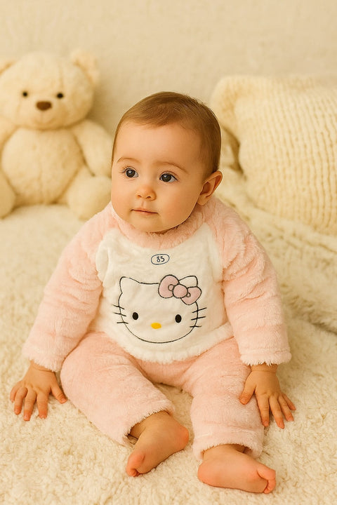 Winter furr pajama suit