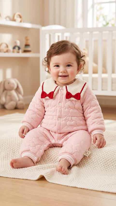 Quilted baby jumpsuit