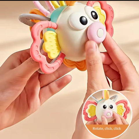 Fish teether rattle