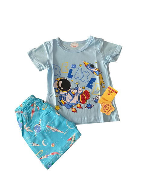 Blue astronaut summer set
