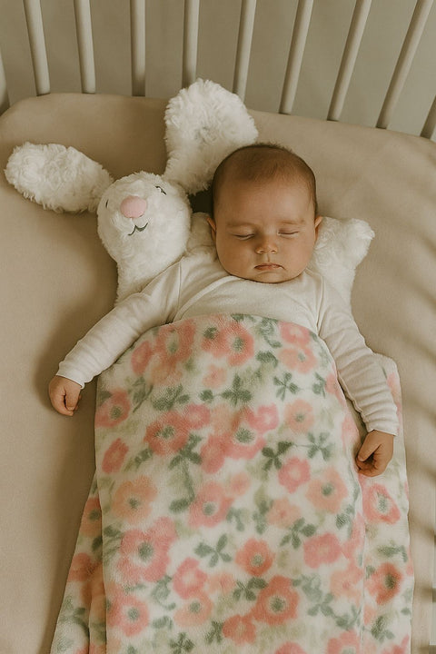 Cute rabbit pillow with blanket