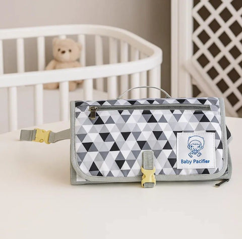 Diaper changing clutch