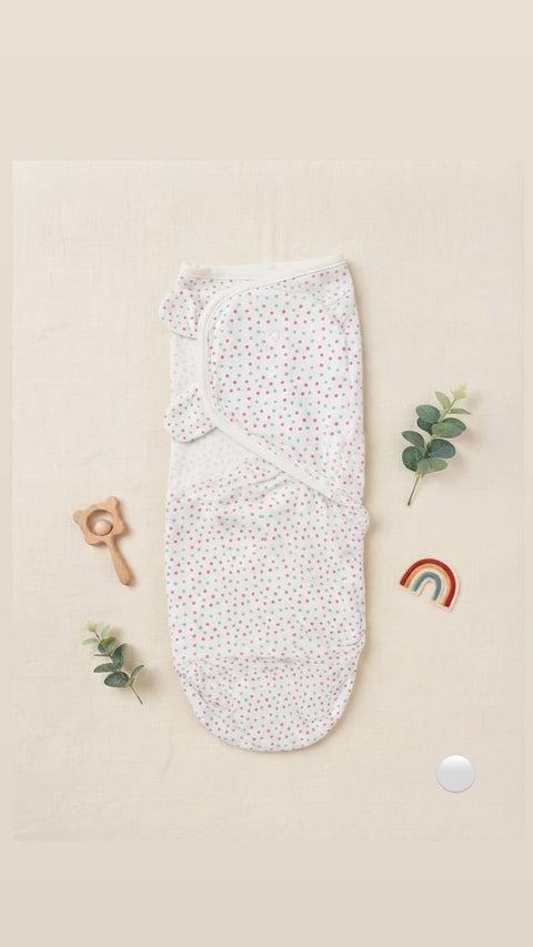 Mini polka dots swaddle
