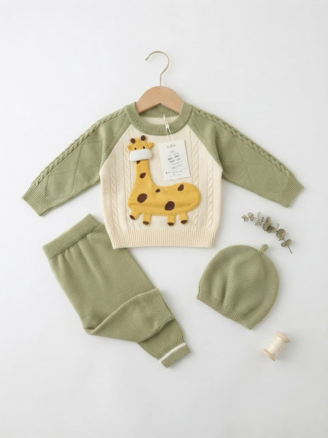 Gentle Giraffe Knit Set