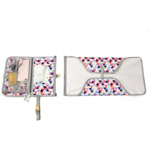 Diaper changing clutch
