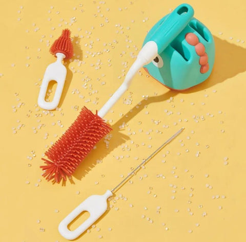 Silicon feeder brush set