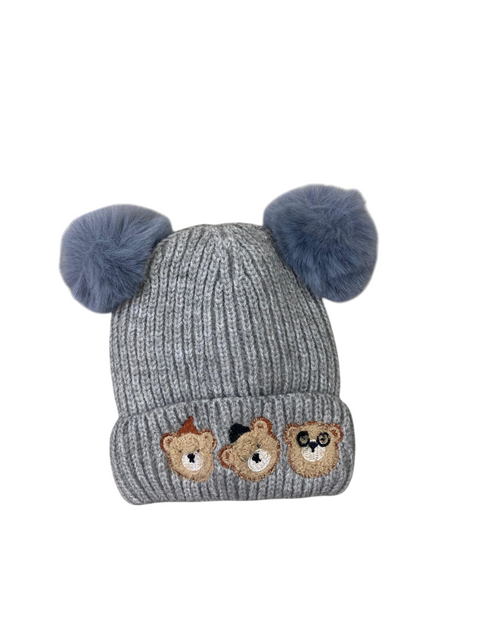 Cute winter bear caps