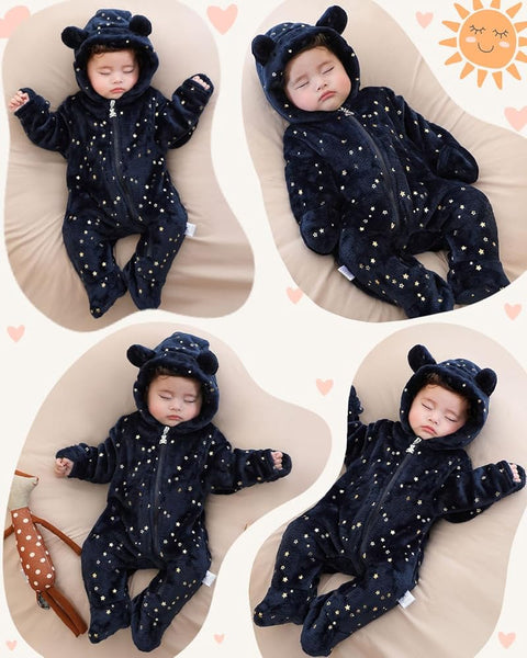 Blue star winter romper