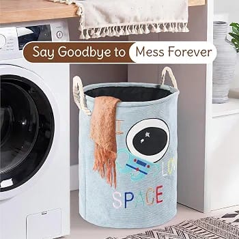 Premium velvet laundry basket