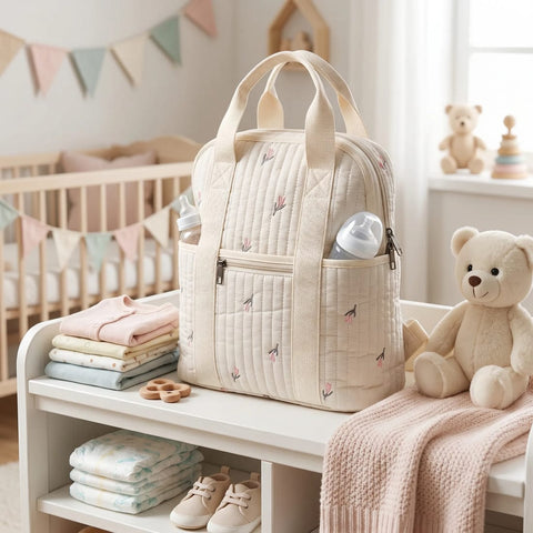 Premium quilted mother bag