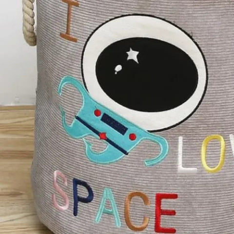 Premium velvet laundry basket