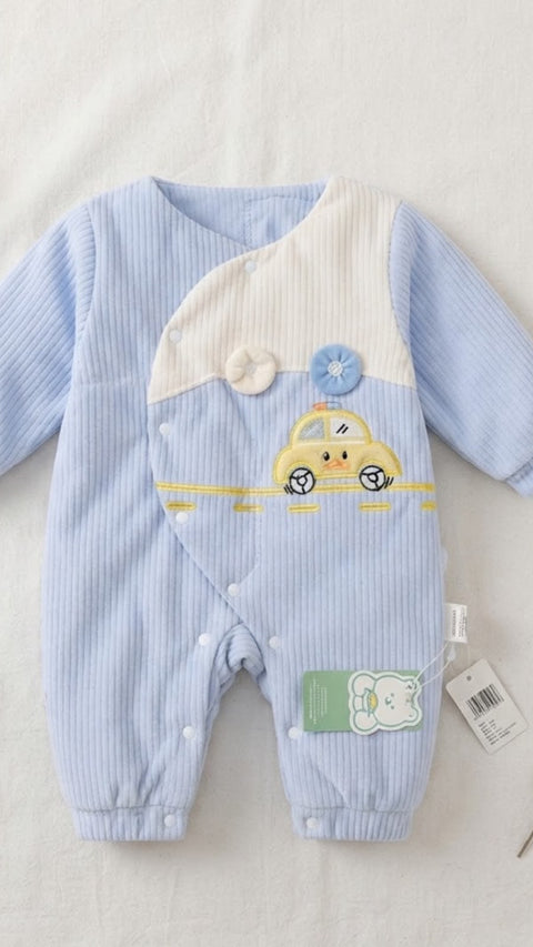 Cruising clouds romper
