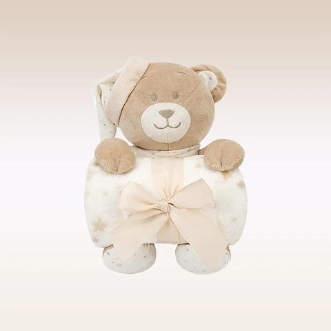 Bear toy blanket