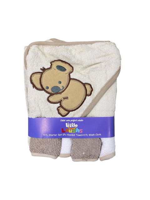 Cute koala bath towel set