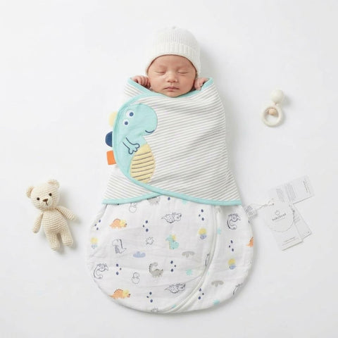 Dino dreams zip swaddle