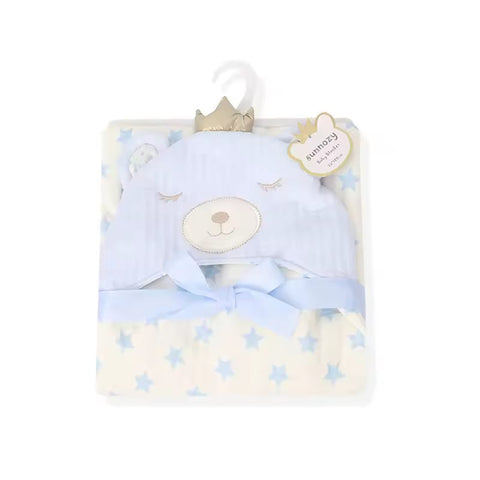 Sunnozy bear hooded blanket