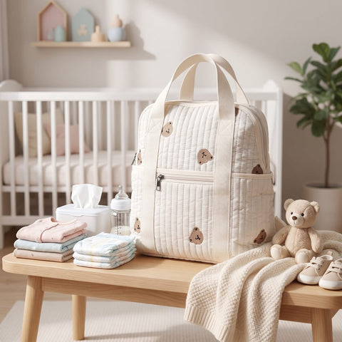 Premium quilted mother bag