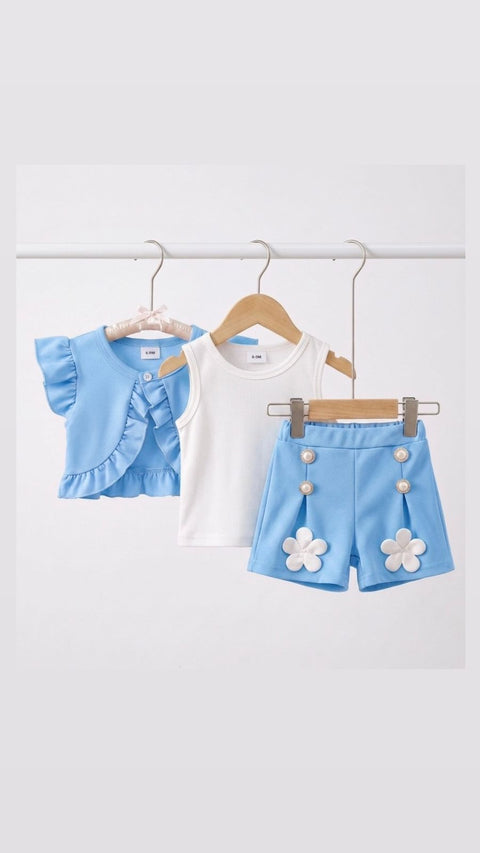Little flower girl summer set