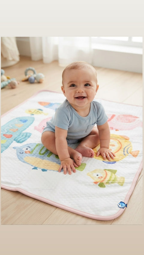 Baby's favourite fish tank changing mat