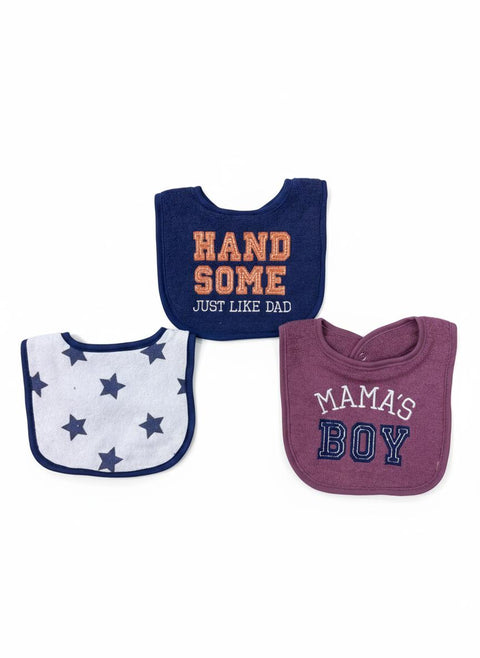 Hudson baby bib set