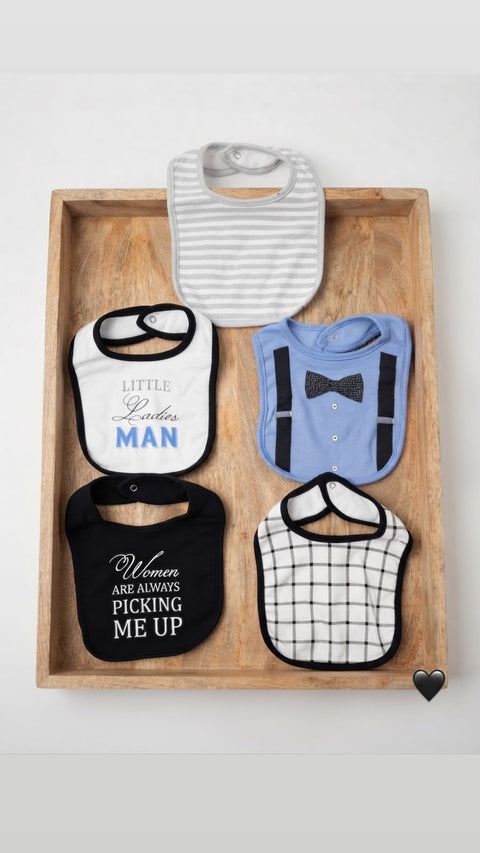 Little ladies man bib set