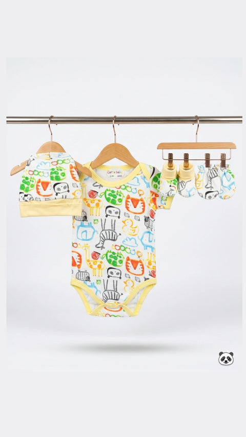 Baby doodle body suit set
